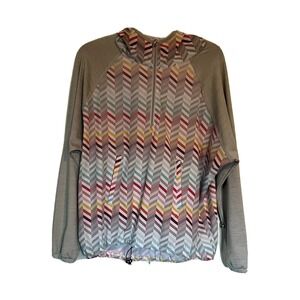 Lija womens pullover jacket size small 1/3 Zip Hoodie Cinch Waist BN